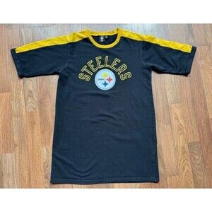Womens LRG NFL Team Apparel Steelers Sweatshirt Dress‎ Bling Rhinestone